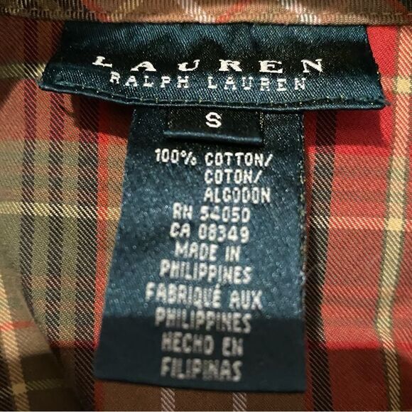 Lauren Ralph Lauren Western Equestrian Snap Button Long Sleeve Shirt Size Small - Picture 4 of 4